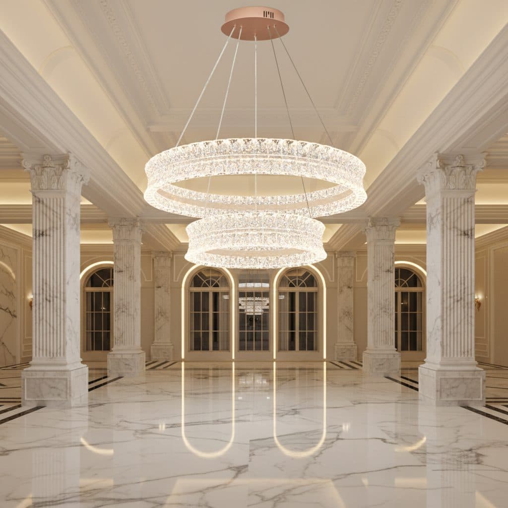 Lustra LED Flippy Cristal 118W Auriu cu Telecomanda — imagine 8