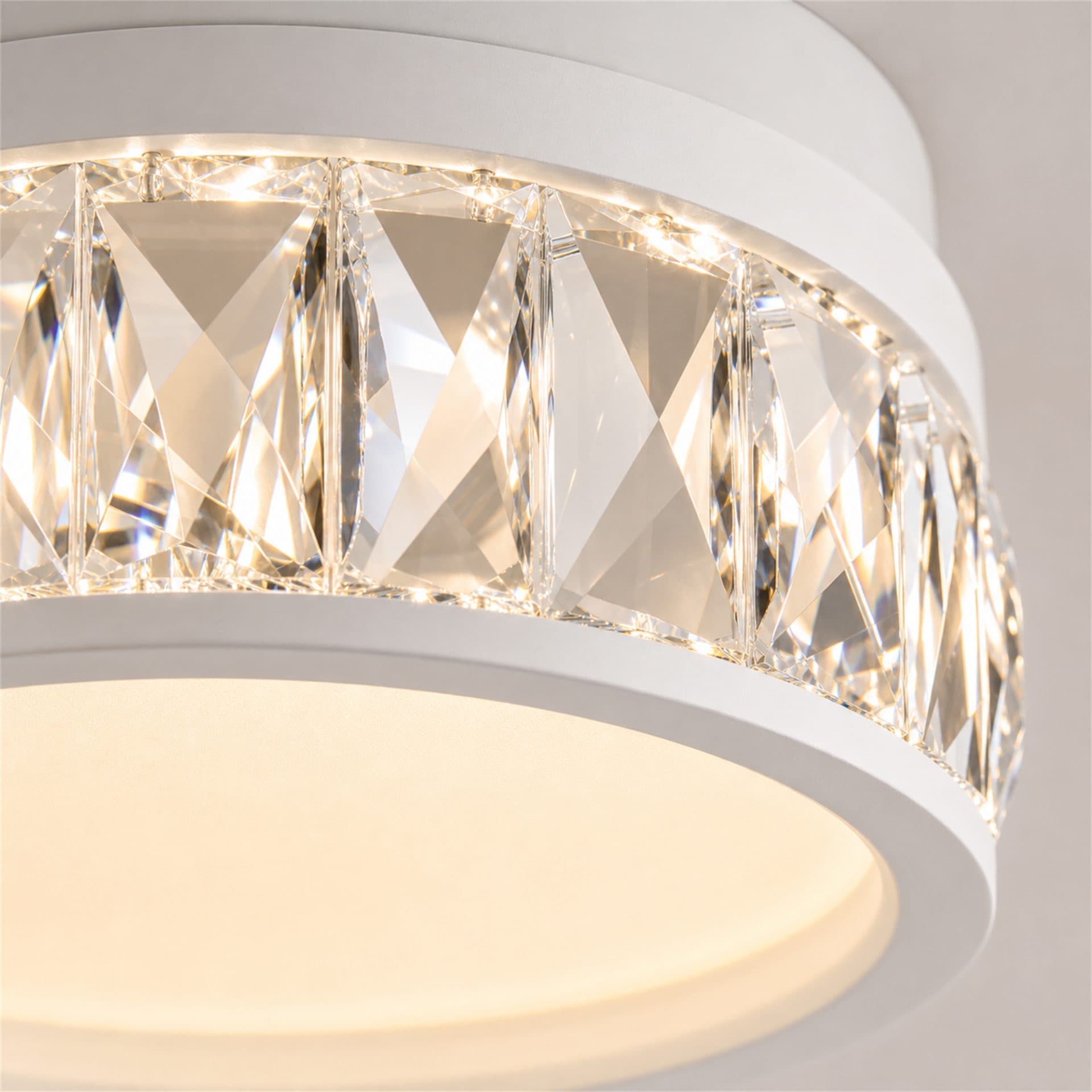 Lustra LED Flippy KALESO Petito 37W Diametru 24.5cm Lumina Calda/Neutra/Rece Alb Metal si Cristal — imagine 8
