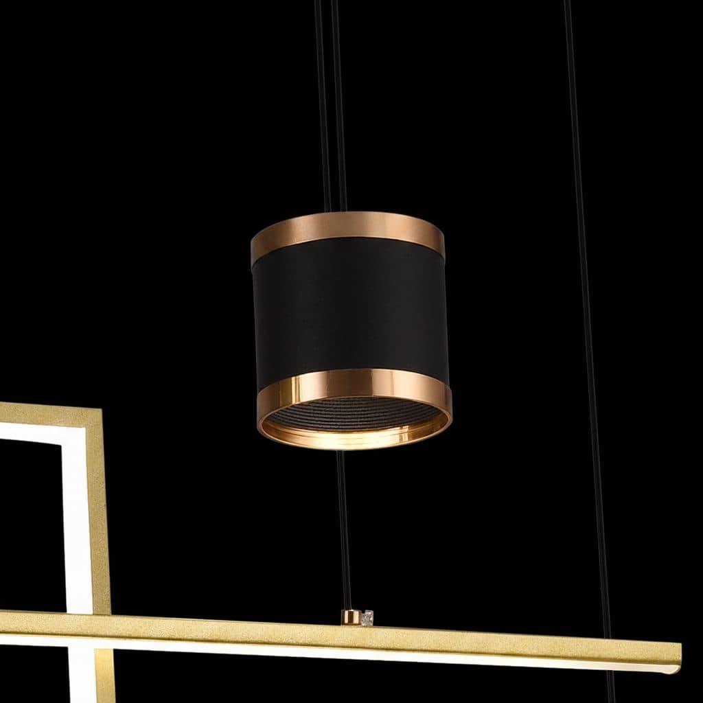 Lustra LED suspendata DENISSE 81W Auriu — imagine 9