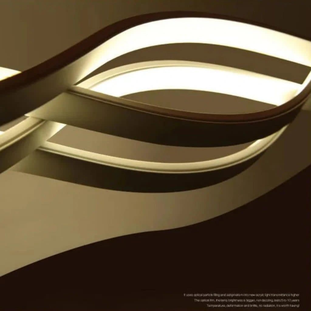 Lustra LED suspendata Flippy WAVE 89W, Liniara, Alb Mat — imagine 6