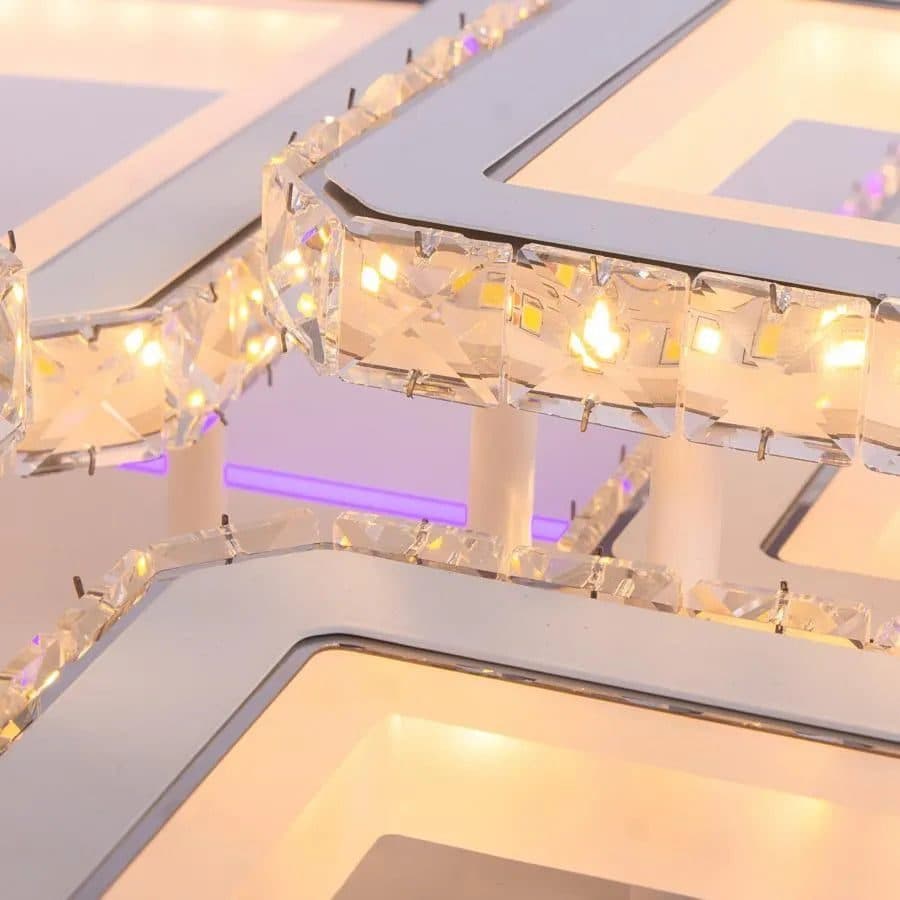 Lustra LED RGB cu telecomanda Flippy QUADRIS 175W — imagine 9