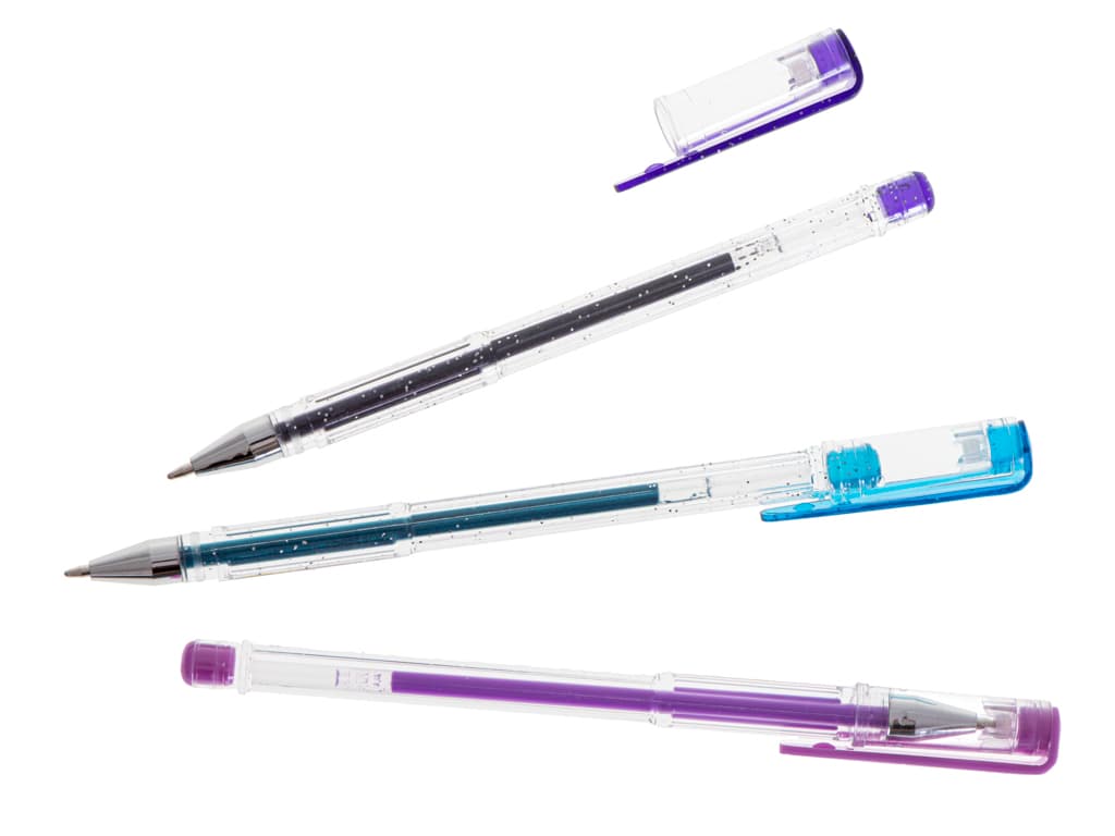 Set de pixuri cu gel multicolor cu sclipici (glitter) — imagine 7