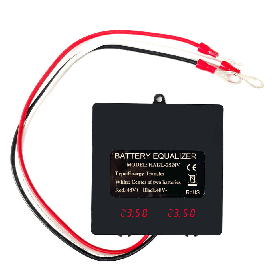 Egalizator alimentare baterii 2 x 24V pentru sisteme 48V cu display LCD — imagine 1