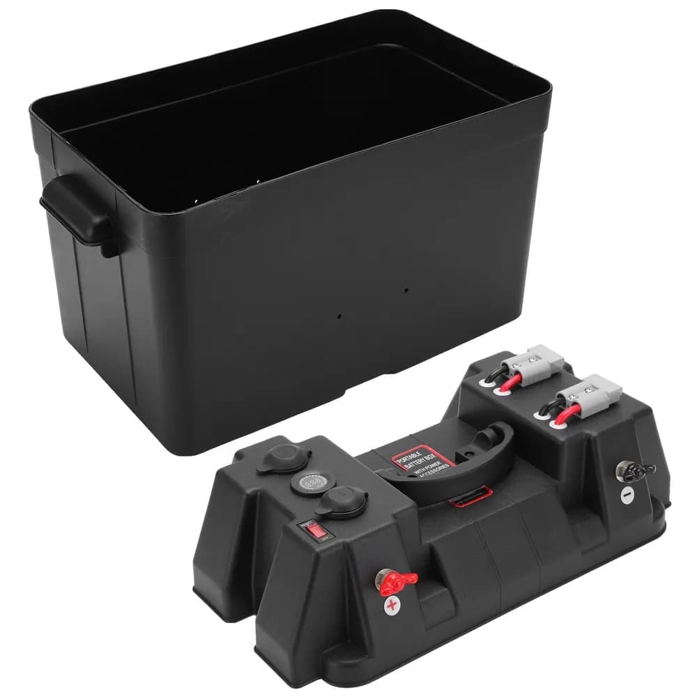 Cutie ermetica SMART pentru baterie auto cu voltmetru — imagine 4