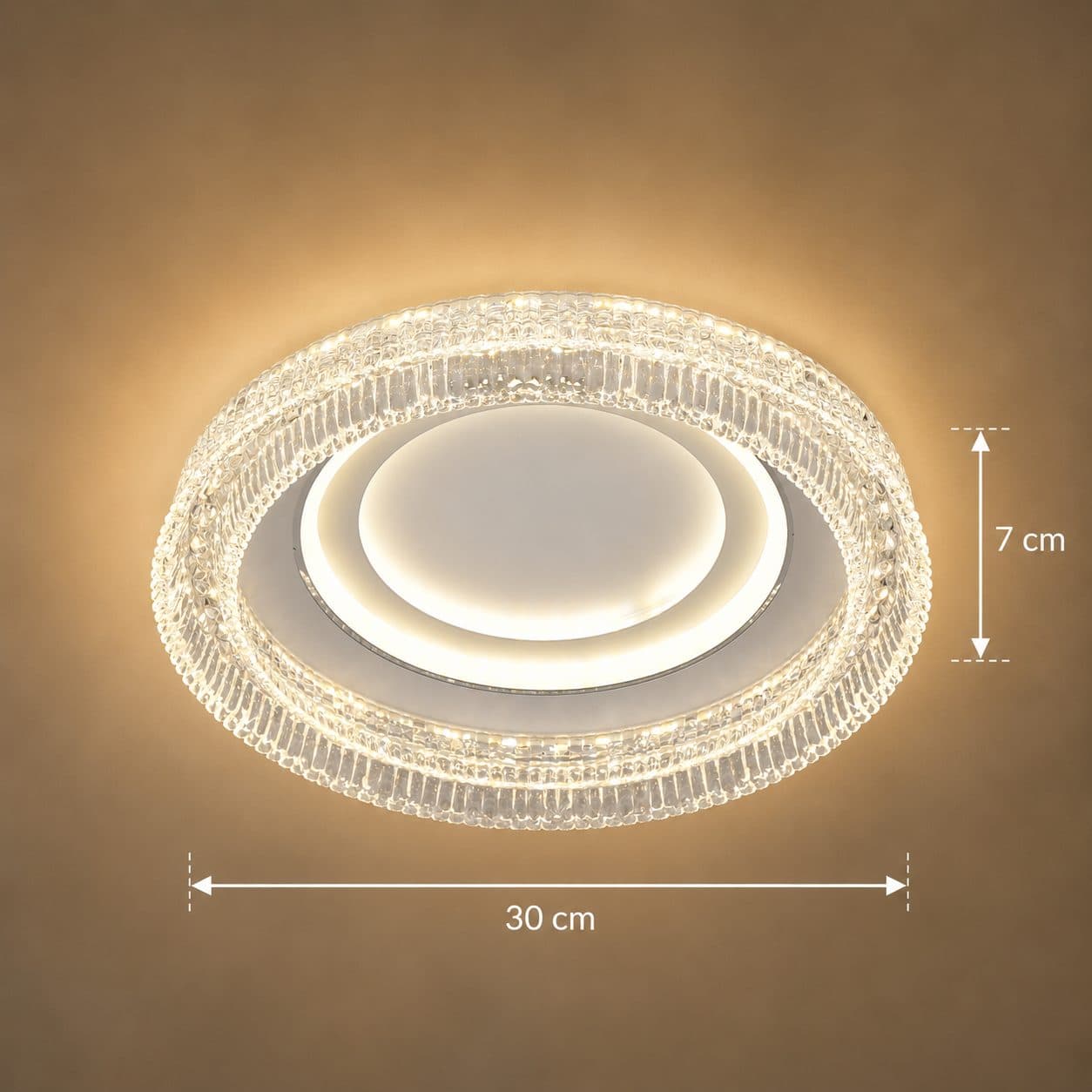 Lustra LED Flippy WON Nobile 67W Diametru 30cm Lumina Calda Neutra Rece Alb — imagine 9