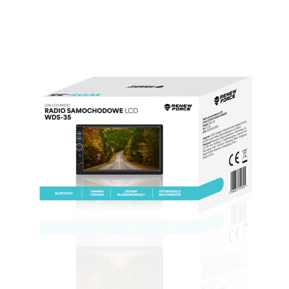 Player Video Auto 2DIN WDS-30 cu camera marsarier — imagine 5