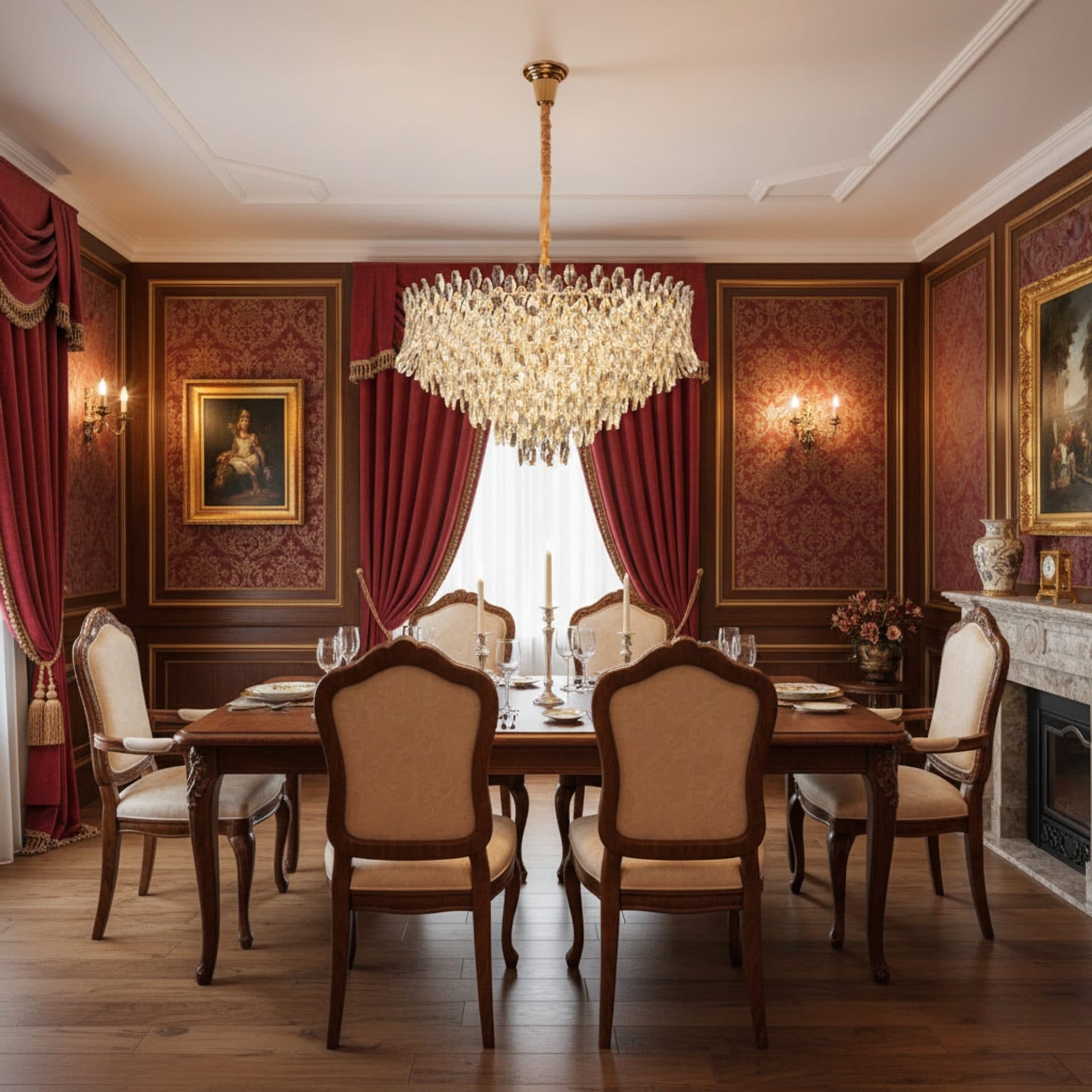 Candelabru Cristal MONARCH Regalis 19xE14 Auriu Lucios — imagine 3