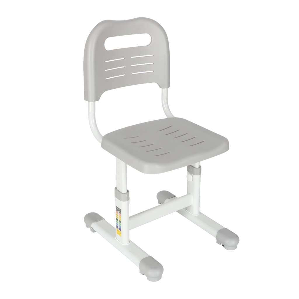 Set birou reglabil cu scaun ergonomic IKONKA, gri/alb, 70 x 51 cm — imagine 10