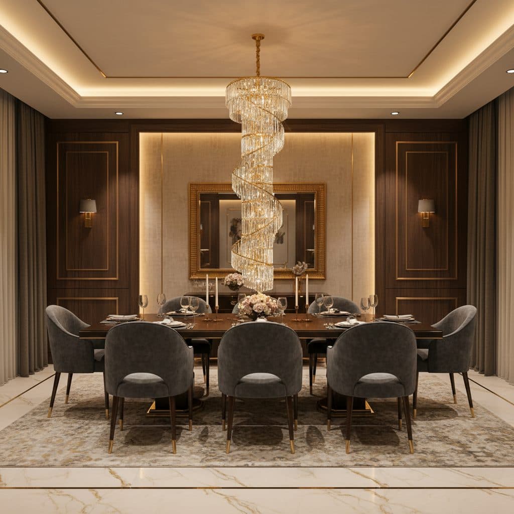 Candelabru Flippy Cristal SPIRO 39xE14 Auriu — imagine 6