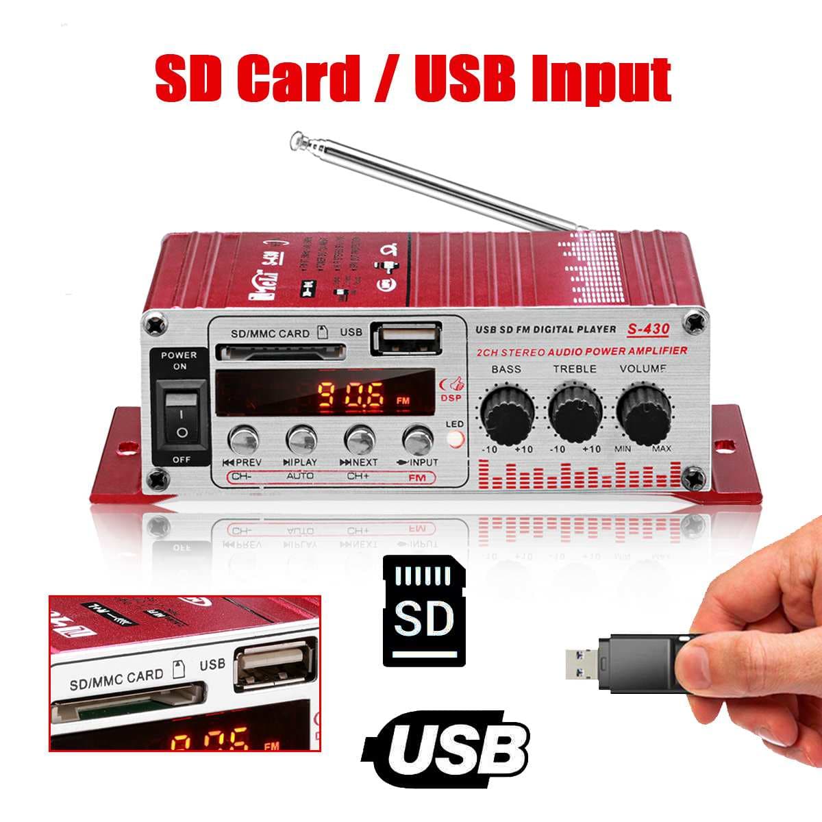 Amplificator auto mini stereo 12V 40W — imagine 4