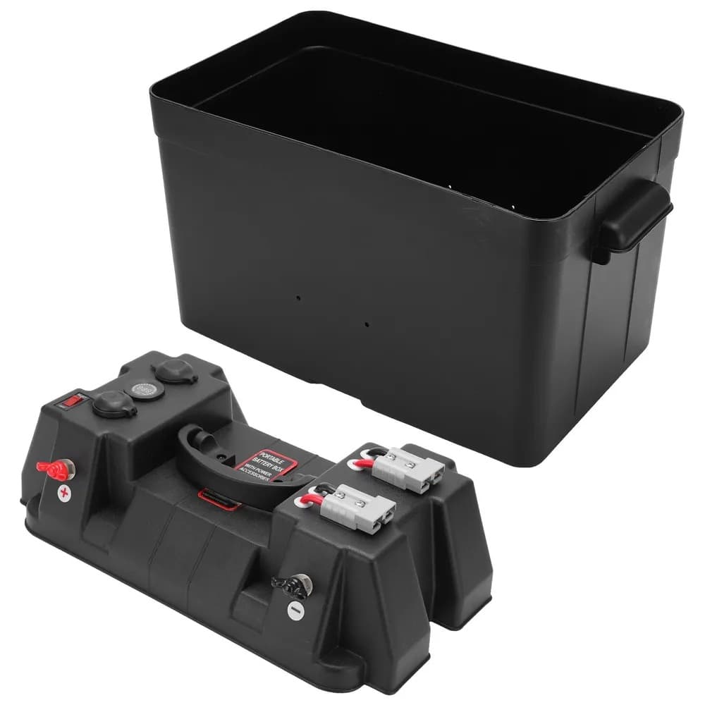 Cutie ermetica SMART pentru baterie auto cu voltmetru — imagine 5
