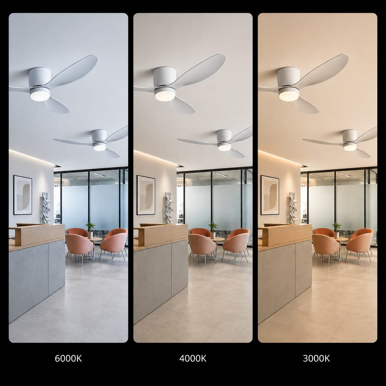 Lustra LED Ventilator Flippy 21W 80cm Telecomanda — imagine 10