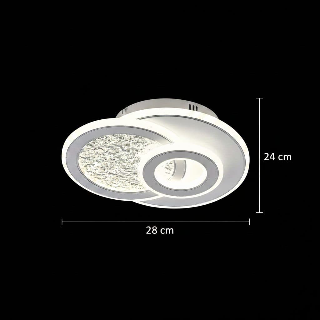 Lustra LED Flippy KOMPACTO 47W 3 Cercuri Alb — imagine 12