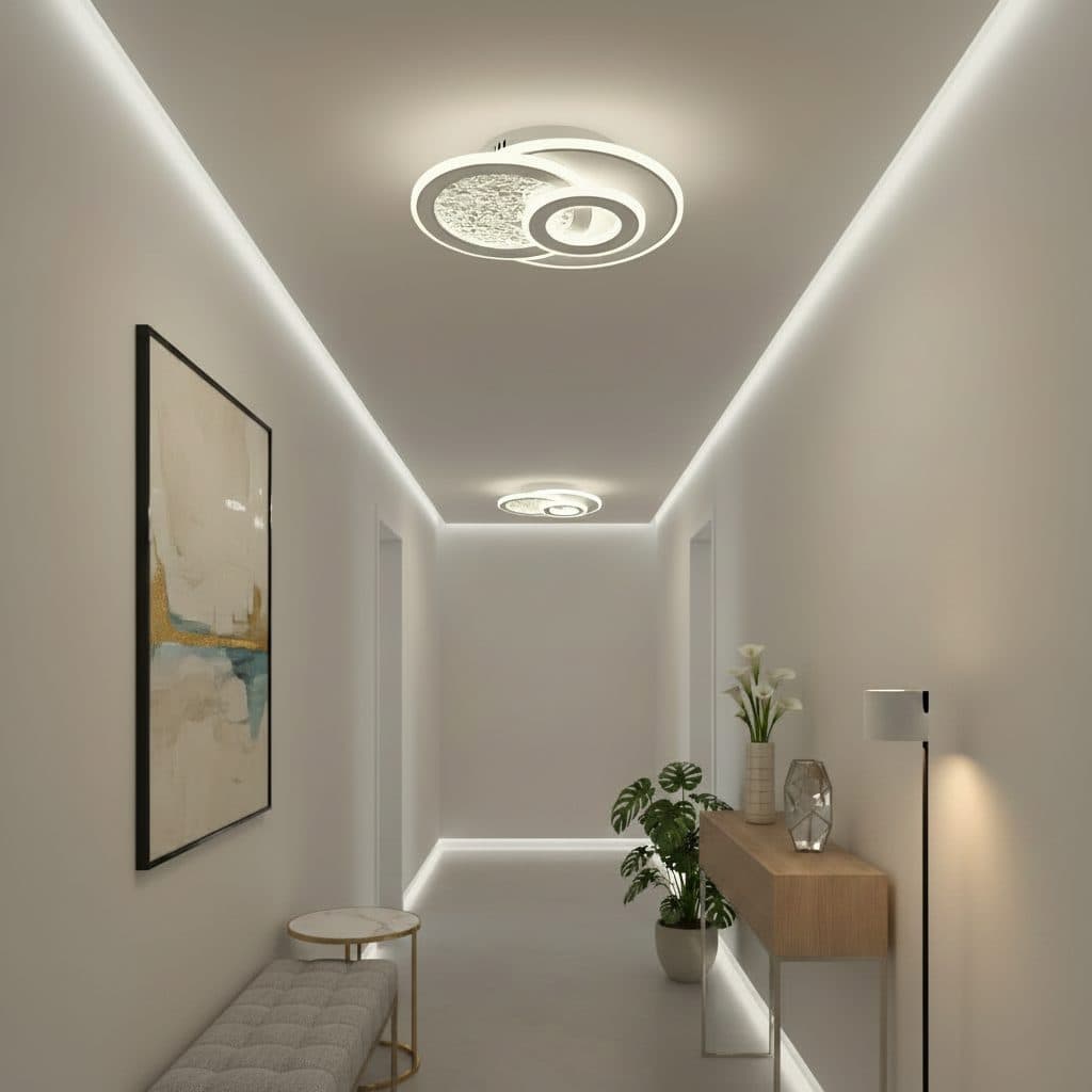 Lustra LED Flippy KOMPACTO 47W 3 Cercuri Alb — imagine 7