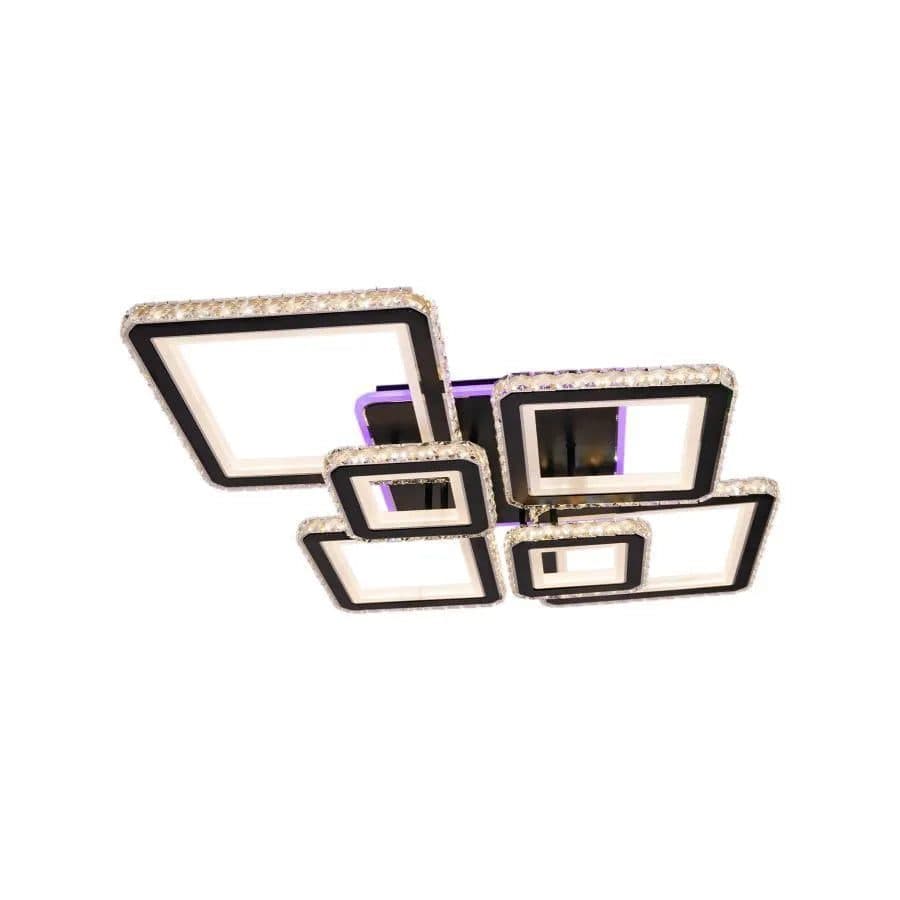 Lustra LED cu telecomanda si cristal Flippy QUADRIS RGB — imagine 9