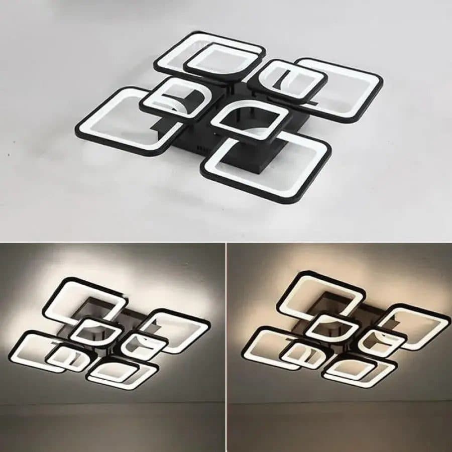 Plafoniera LED ZOE Flippy 8 Patrate 138W — imagine 11