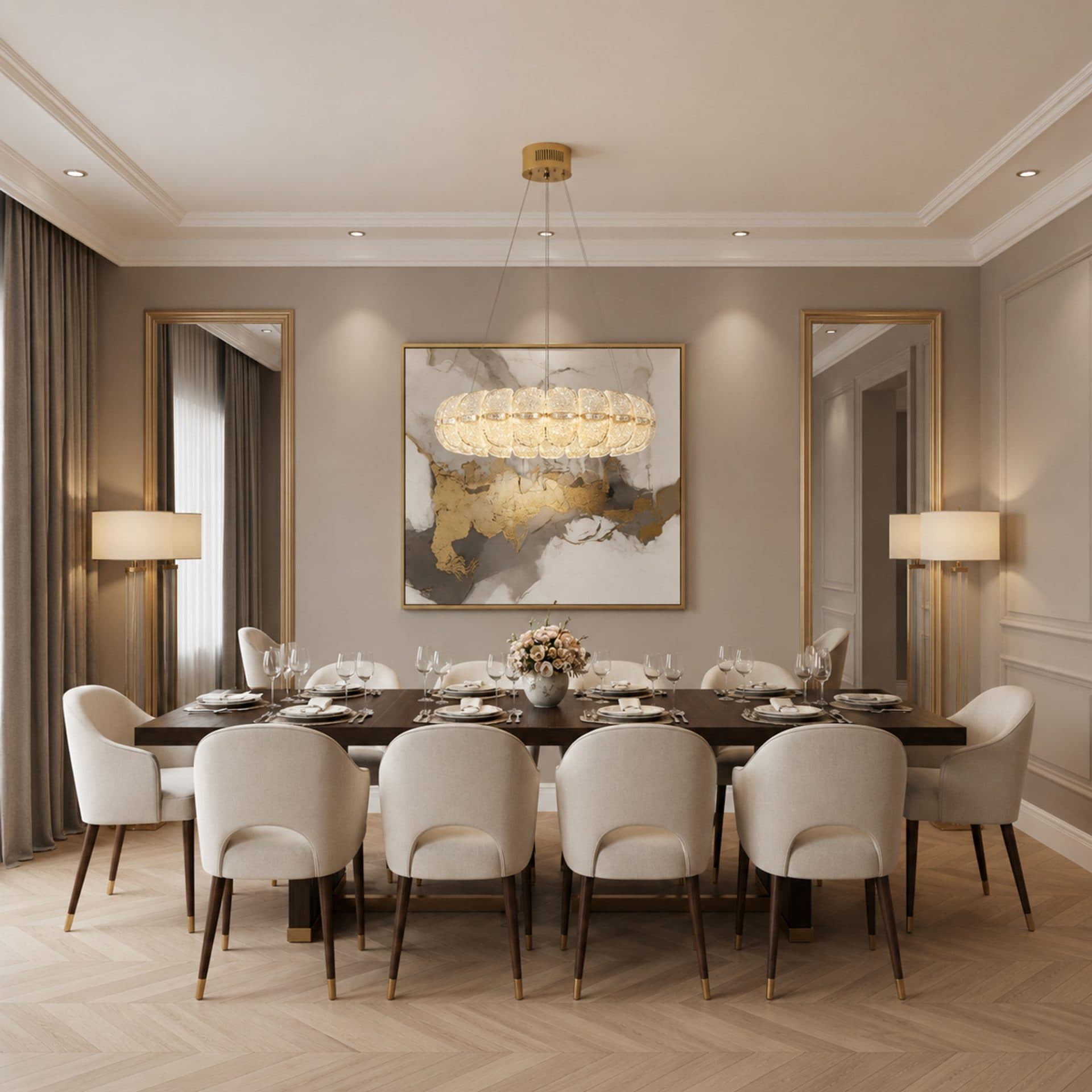 Lustra cristal Flippy MAYON Supremo, 80x80cm, 210W — imagine 3