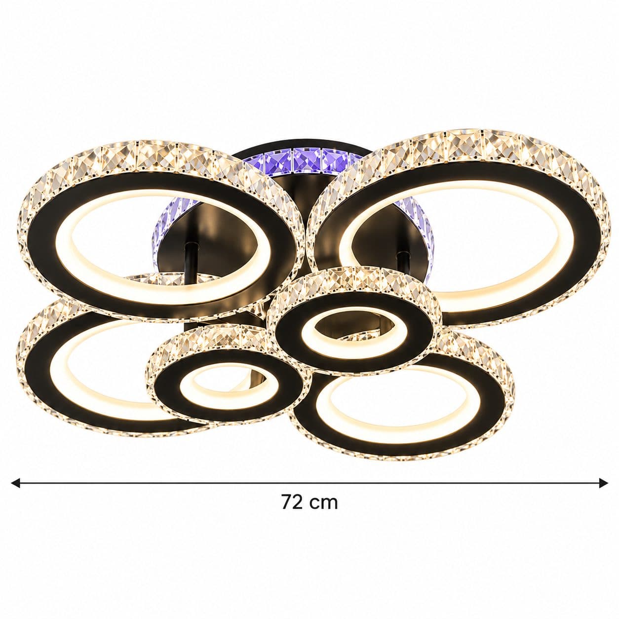 Lustra LED cu telecomanda Flippy Nova Rotonda RGB 145W — imagine 3