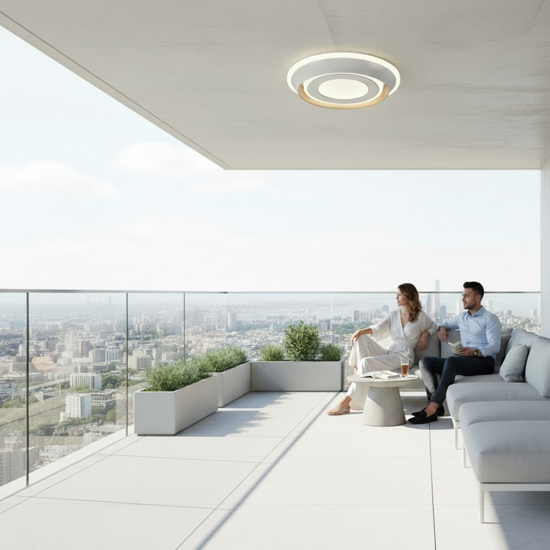 Lustra LED Flippy ROUE 27W Diametru 20cm Lumina Calda Neutra Rece — imagine 3