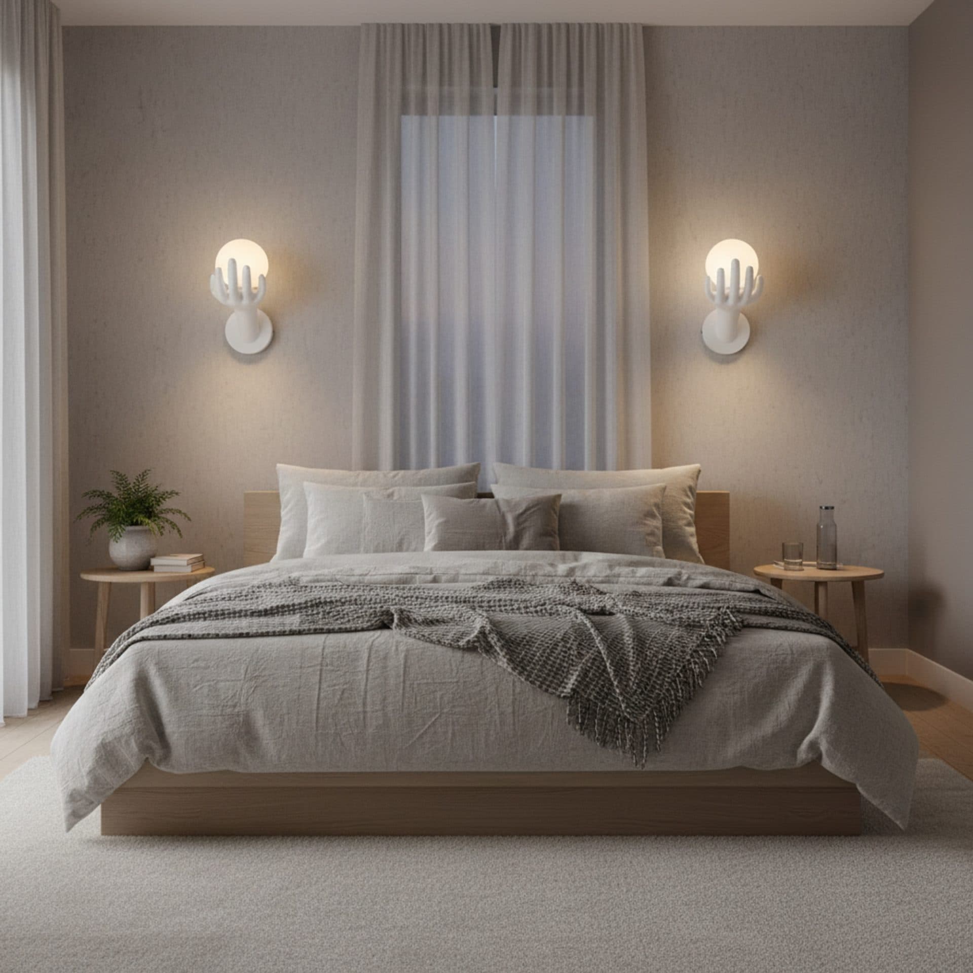 Aplica de perete Flippy LED Decorativa MANO Alb 15x30cm — imagine 1