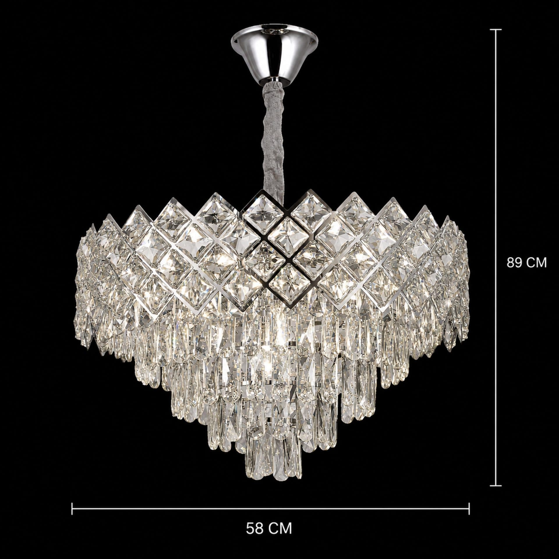 Candelabru cristal Flippy VECTORIA Magno 8xE14 — imagine 4