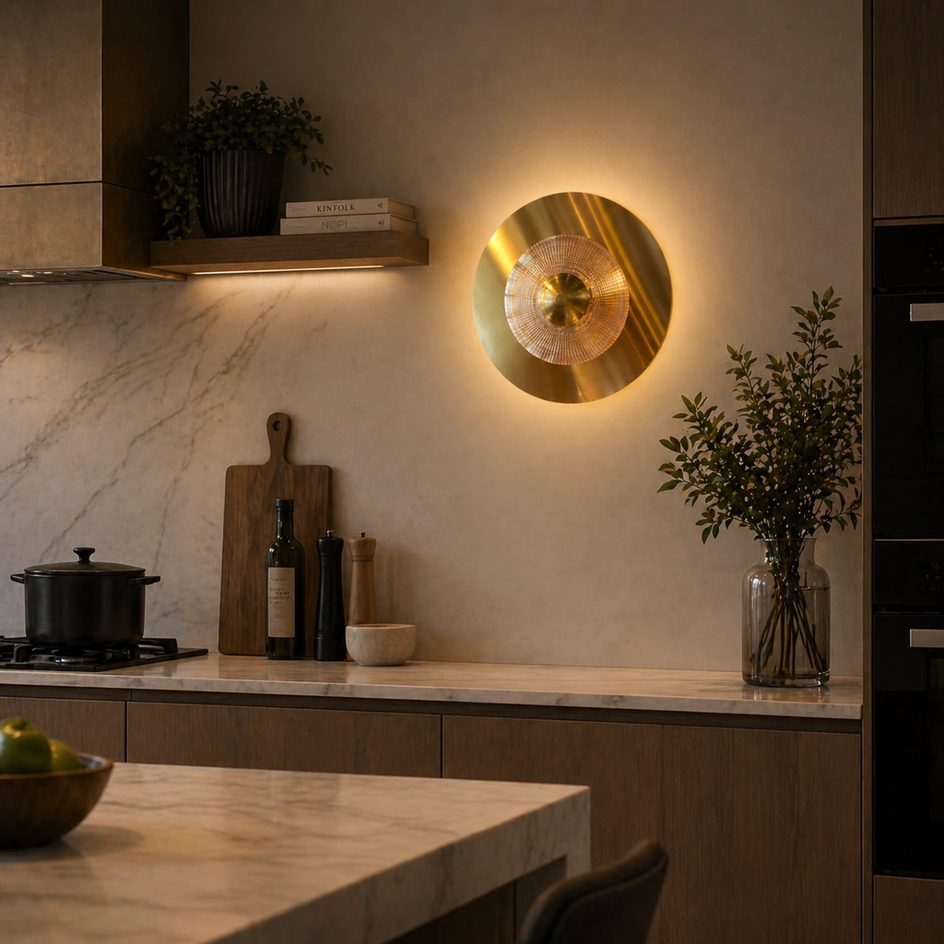 Aplica LED Decorativa Flippy Lumina Rece Neutra Calda Auriu — imagine 1