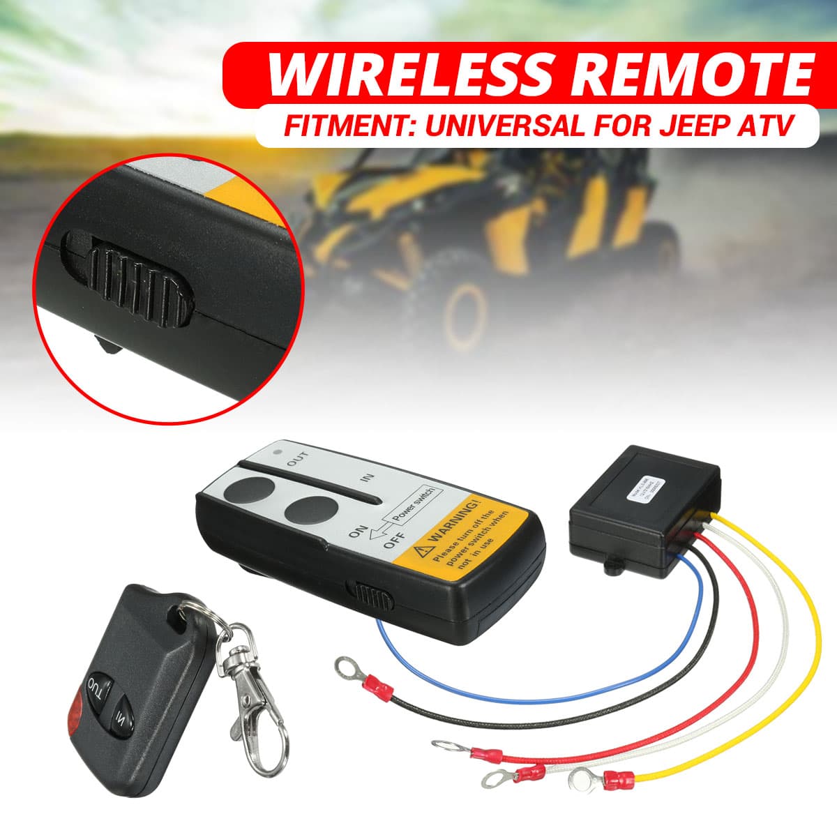 Modul wireless cu 2 telecomenzi pentru troliu AVX-T290519-8 — imagine 2