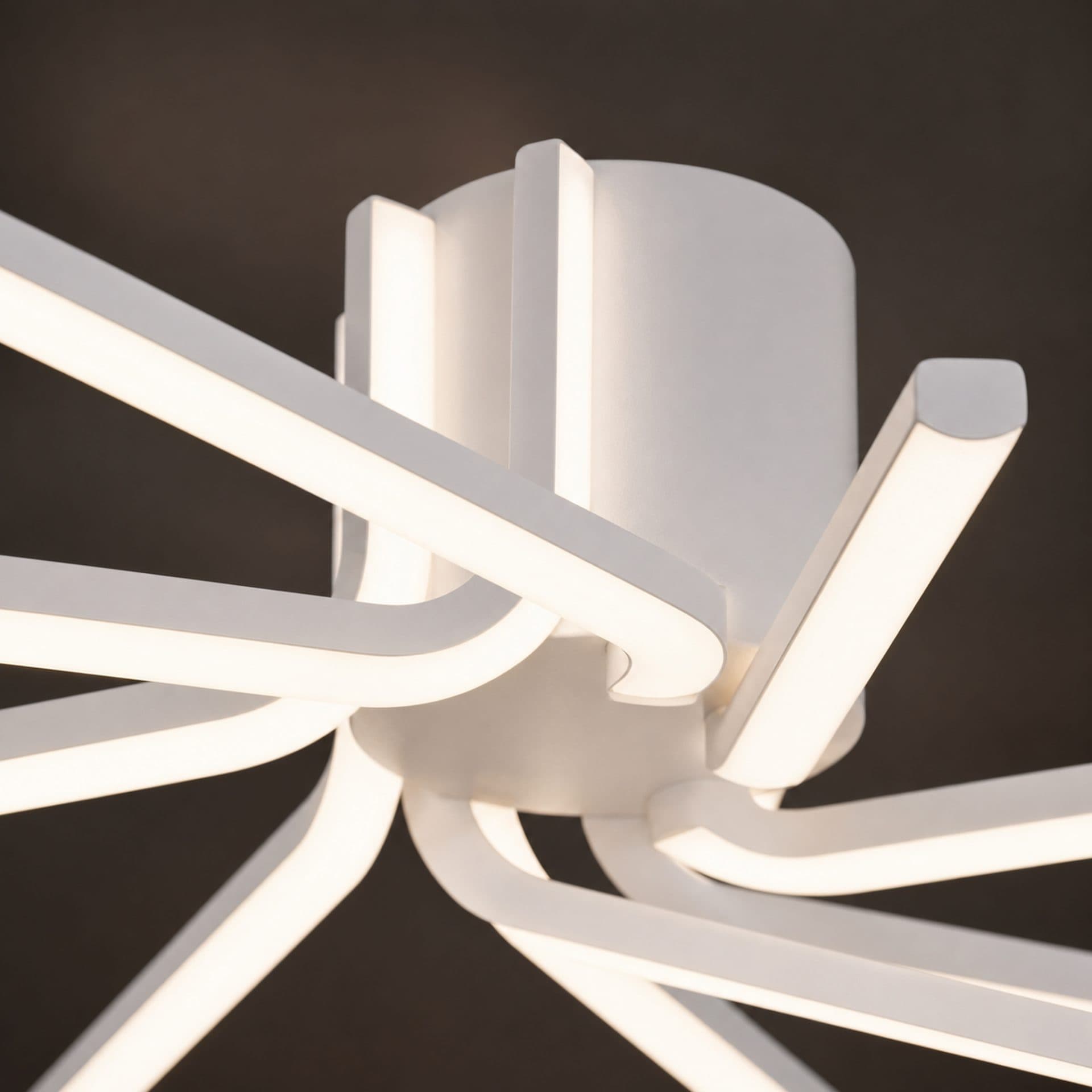 Lustra LED cu telecomanda Flippy IBANE, 128W, Alb — imagine 2