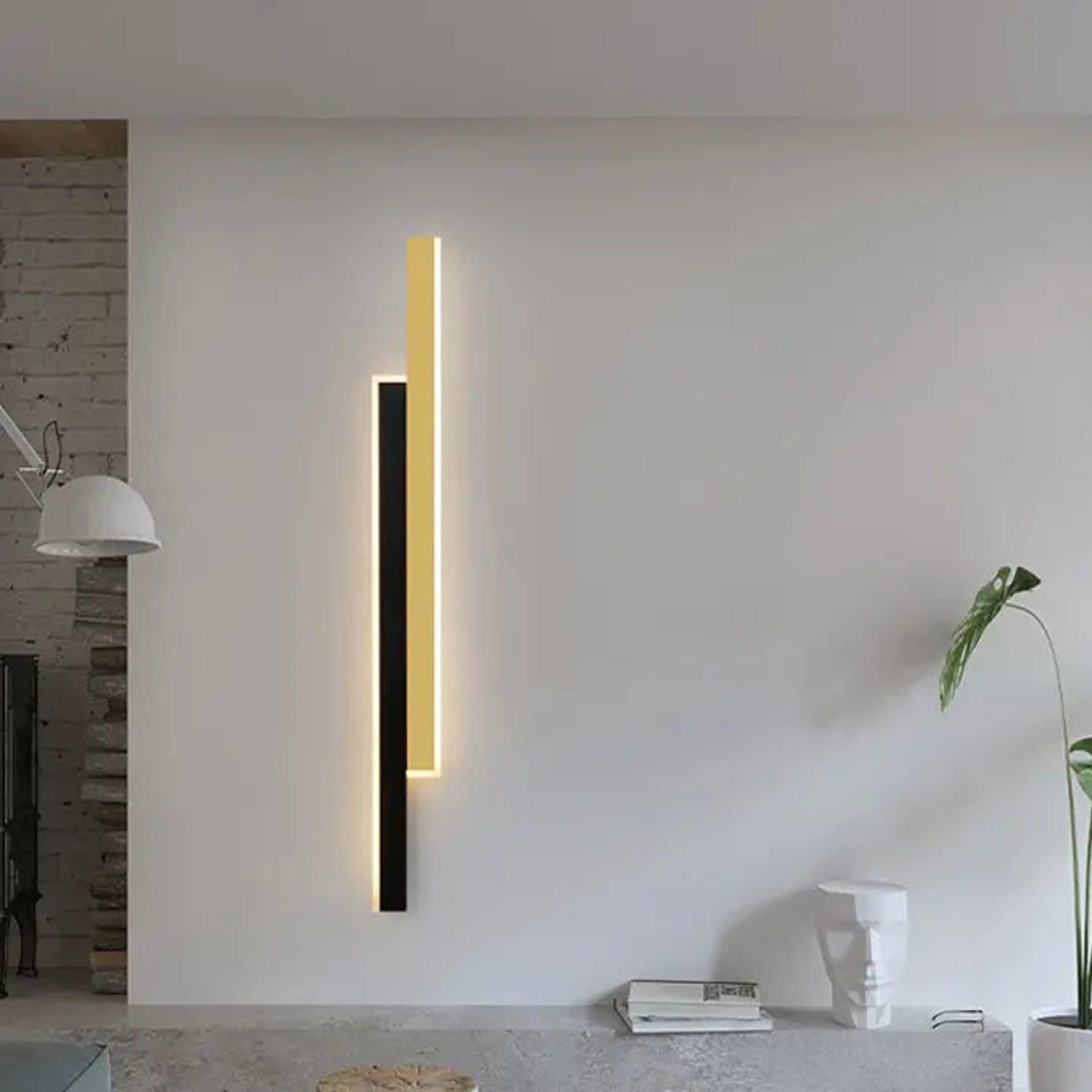 Lustra LED Flippy 29W Liniara Auriu Negru — imagine 2