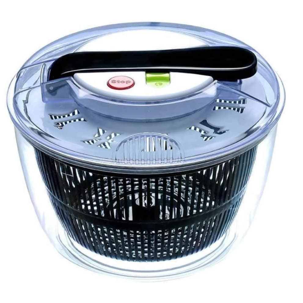 Uscator manual salata si verdeturi Flippy, plastic, 5L, negru — imagine 1