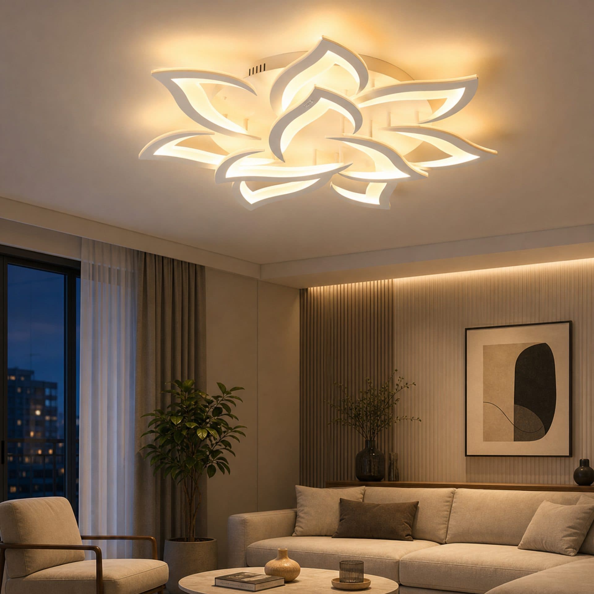Lustra LED cu telecomanda Flippy LOTUS 91W — imagine 3