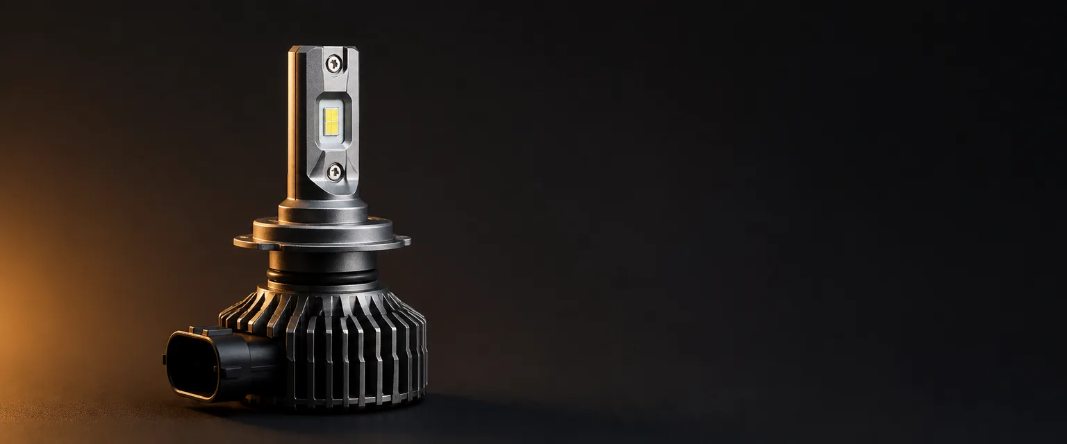 Bec auto LED cu radiator de racire