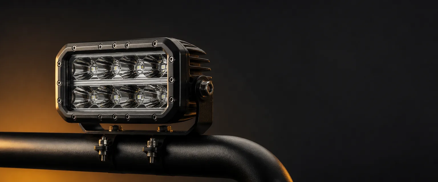 Proiector LED montat pe bara de off-road